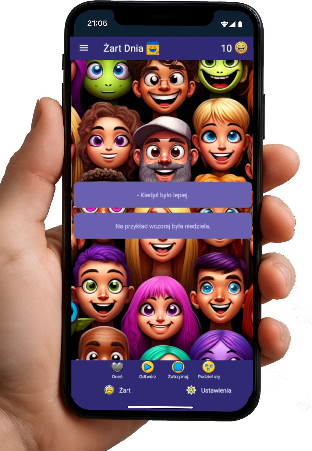 Jokes Portal on phone