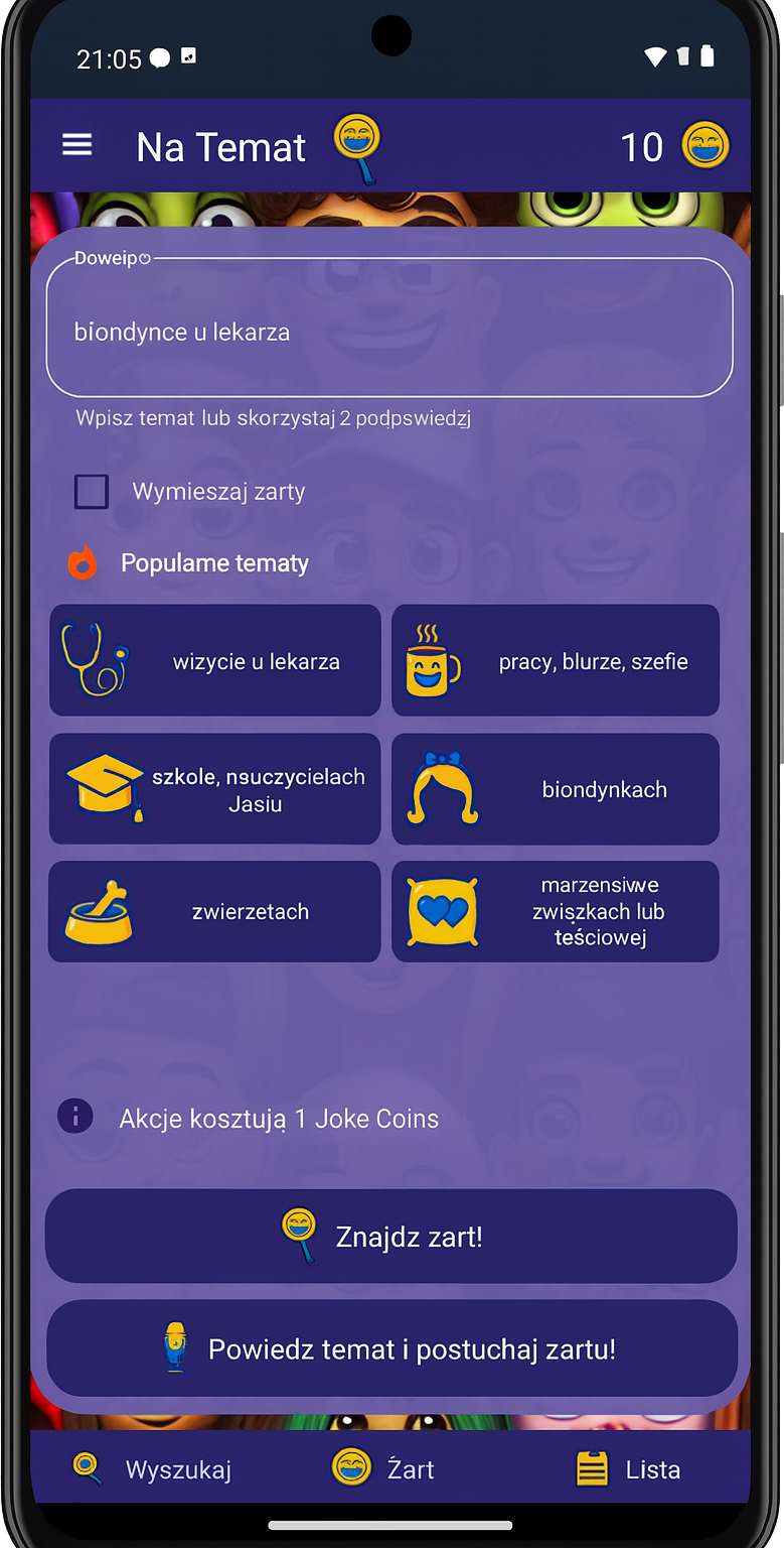 Przykład Żartu na Temat